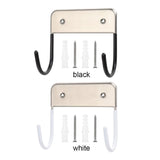 Maxbell Home Ironing Board Holder Wall Hanging Removable for Home Door Bathroom Black