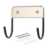 Maxbell Home Ironing Board Holder Wall Hanging Removable for Home Door Bathroom Black