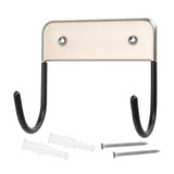 Maxbell Home Ironing Board Holder Wall Hanging Removable for Home Door Bathroom Black