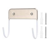 Maxbell Home Ironing Board Holder Wall Hanging Removable for Home Door Bathroom White