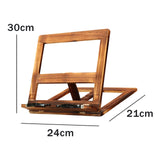 Maxbell Wooden Book Stand with Page Paper Clip Page Holders Kitchen Textbook iron