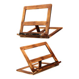 Maxbell Wooden Book Stand with Page Paper Clip Page Holders Kitchen Textbook iron