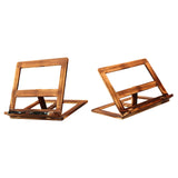 Maxbell Wooden Book Stand with Page Paper Clip Page Holders Kitchen Textbook iron