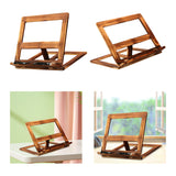 Maxbell Wooden Book Stand with Page Paper Clip Page Holders Kitchen Textbook iron