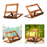 Maxbell Wooden Book Stand with Page Paper Clip Page Holders Kitchen Textbook iron