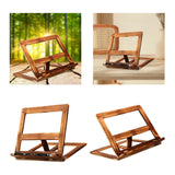 Maxbell Wooden Book Stand with Page Paper Clip Page Holders Kitchen Textbook iron