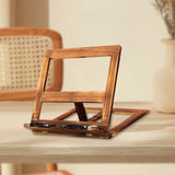 Maxbell Wooden Book Stand with Page Paper Clip Page Holders Kitchen Textbook iron