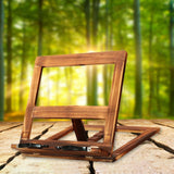 Maxbell Wooden Book Stand with Page Paper Clip Page Holders Kitchen Textbook iron