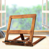 Maxbell Wooden Book Stand with Page Paper Clip Page Holders Kitchen Textbook iron