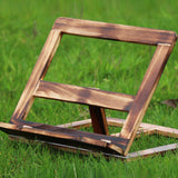 Maxbell Wooden Book Stand with Page Paper Clip Page Holders Kitchen Textbook wood