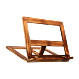 Maxbell Wooden Book Stand with Page Paper Clip Page Holders Kitchen Textbook wood