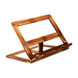 Maxbell Wooden Book Stand with Page Paper Clip Page Holders Kitchen Textbook wood