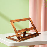 Maxbell Wooden Book Stand with Page Paper Clip Page Holders Kitchen Textbook wood