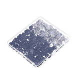 Maxbell Blank Pins with Pin Backs Cabochon Base Tie Tacks Pin Back with Storage Box