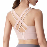 Maxbell Sports Bra Removable Cups Loungewear Yoga Vest for Gym Running L