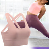 Maxbell Sports Bra Removable Cups Loungewear Yoga Vest for Gym Running L