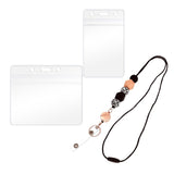 Maxbell Retractable Lanyards ID Holders Dustproof for Women Girls Men Employees
