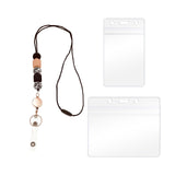 Maxbell Retractable Lanyards ID Holders Dustproof for Women Girls Men Employees