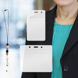 Maxbell Retractable Lanyards ID Holders Dustproof for Women Girls Men Employees