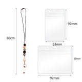 Maxbell Retractable Lanyards ID Holders Dustproof for Women Girls Men Employees