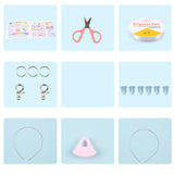 Maxbell Kids Beads Set Jewelry Making with Storage Box DIY Colorful for Necklace Style B