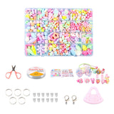 Maxbell Kids Beads Set Jewelry Making with Storage Box DIY Colorful for Necklace Style B
