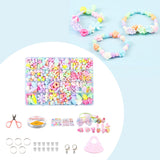 Maxbell Kids Beads Set Jewelry Making with Storage Box DIY Colorful for Necklace Style B
