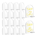 Maxbell 5x Arch Acrylic Table Sign Seating Cards for Wedding Centerpiece Decoration