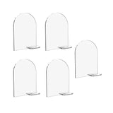 Maxbell 5x Arch Acrylic Table Sign Seating Cards for Wedding Centerpiece Decoration