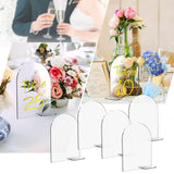 Maxbell 5x Arch Acrylic Table Sign Seating Cards for Wedding Centerpiece Decoration