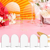 Maxbell 5x Arch Acrylic Table Sign Seating Cards for Wedding Centerpiece Decoration