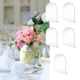 Maxbell 5x Arch Acrylic Table Sign Seating Cards for Wedding Centerpiece Decoration