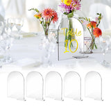 Maxbell 5x Arch Acrylic Table Sign Seating Cards for Wedding Centerpiece Decoration