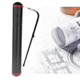 Maxbell Expanding Document Poster Storage Tube with Shoulder Strap for Picture Black