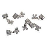 Maxbell 6x Metal Pinch Bails Pinch Clips for Jewelry Making Buckles DIY Necklace