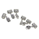 Maxbell 6x Leaf Pinch Bails Clamps Holder Materials for Charm Earring Jewelry Making