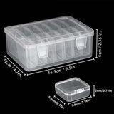 Maxbell Diamond Painting Storage Box with 14 Mini Box Hardware for Thread Charms