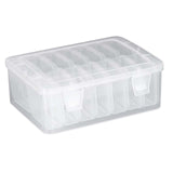 Maxbell Diamond Painting Storage Box with 14 Mini Box Hardware for Thread Charms