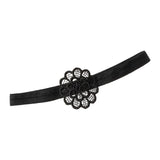 Maxbell 2Pcs Wedding Garters for Bride Leg Rings Handmade for Stage Prom Dance Black