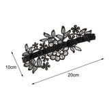 Maxbell 2Pcs Wedding Garters for Bride Leg Rings Handmade for Stage Prom Dance Black