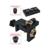 Maxbell 3 in 1 Locator Hole Puncher Dowel Jig Kit Universal Easily Operate Portable