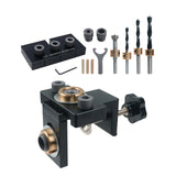 Maxbell 3 in 1 Locator Hole Puncher Dowel Jig Kit Universal Easily Operate Portable