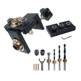 Maxbell 3 in 1 Locator Hole Puncher Dowel Jig Kit Universal Easily Operate Portable