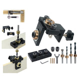 Maxbell 3 in 1 Locator Hole Puncher Dowel Jig Kit Universal Easily Operate Portable