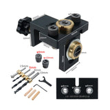 Maxbell 3 in 1 Locator Hole Puncher Dowel Jig Kit Universal Easily Operate Portable
