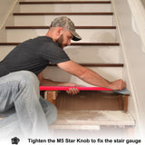 Maxbell Stair Treads Gauge Template Tool Accessories Extend 11.4in to 60.7in Durable