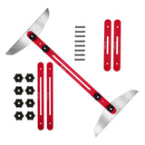 Maxbell Stair Treads Gauge Template Tool Accessories Extend 11.4in to 60.7in Durable