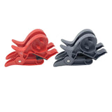 Maxbell 2Pcs Gift Paper Roll Holder Clip Tabletop Tape Dispenser Two Clamp Organizer Red