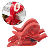 Maxbell 2Pcs Gift Paper Roll Holder Clip Tabletop Tape Dispenser Two Clamp Organizer Red