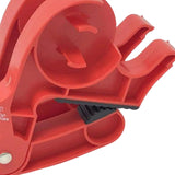 Maxbell 2Pcs Gift Paper Roll Holder Clip Tabletop Tape Dispenser Two Clamp Organizer Red